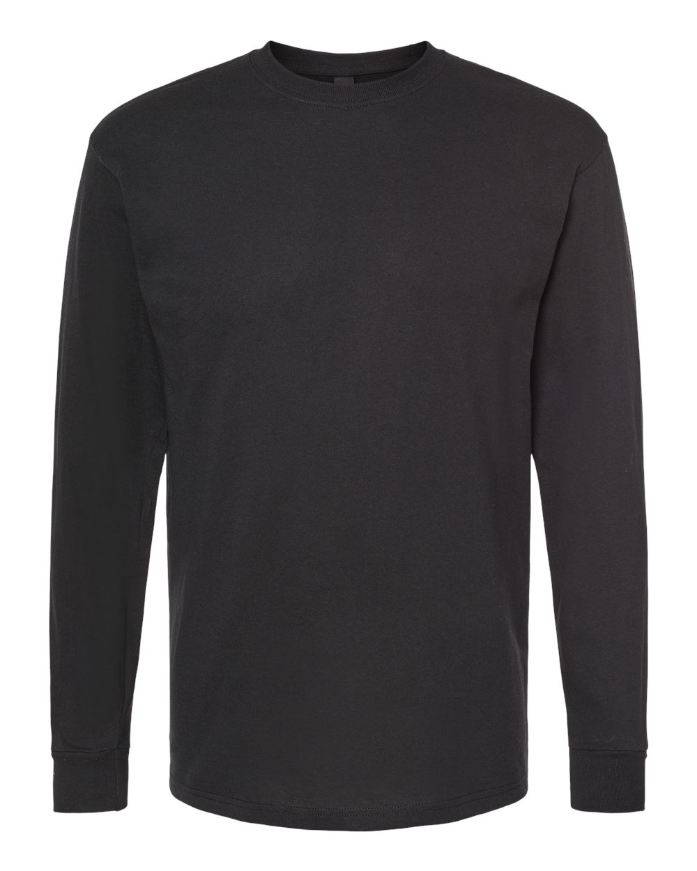 M&O Unisex Gold Soft Touch Long Sleeve T-Shirt. 4820 - Black
