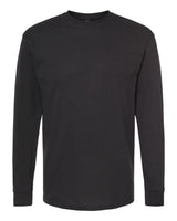 M&O Unisex Gold Soft Touch Long Sleeve T-Shirt. 4820 - Black