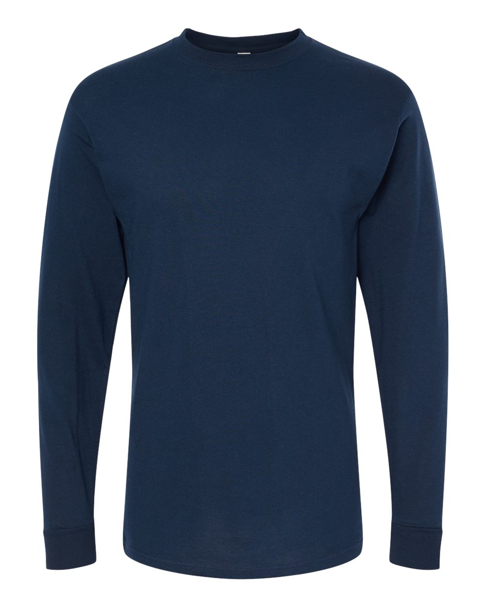M&O Unisex Gold Soft Touch Long Sleeve T-Shirt. 4820 - Deep Navy