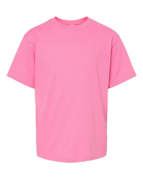 M&O Youth Gold Soft Touch T-Shirt. 4850 - Azalea