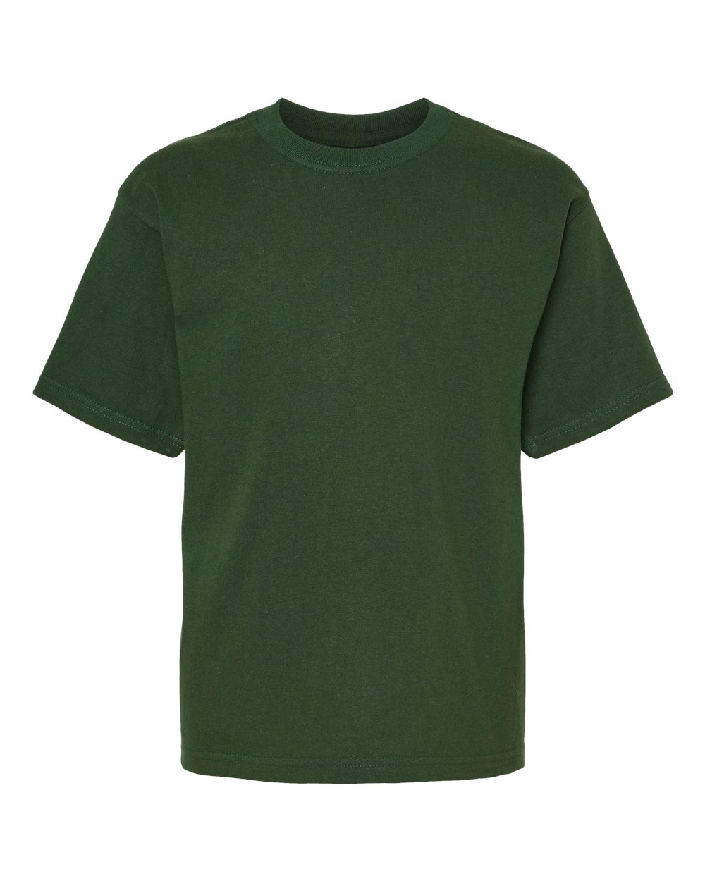 M&O Youth Gold Soft Touch T-Shirt. 4850 - Forest Green