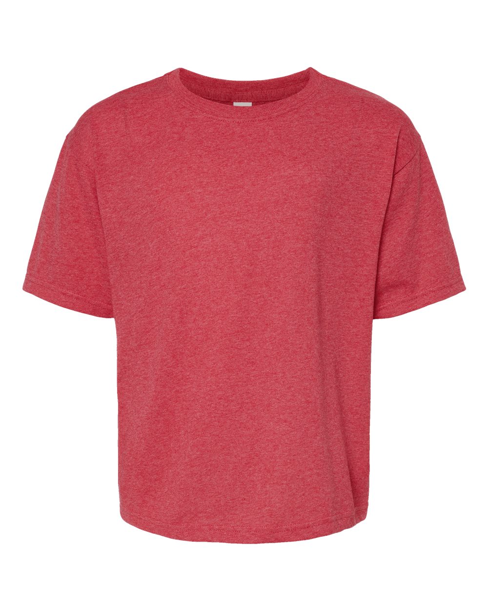 M&O Youth Gold Soft Touch T-Shirt. 4850 - Heather Red