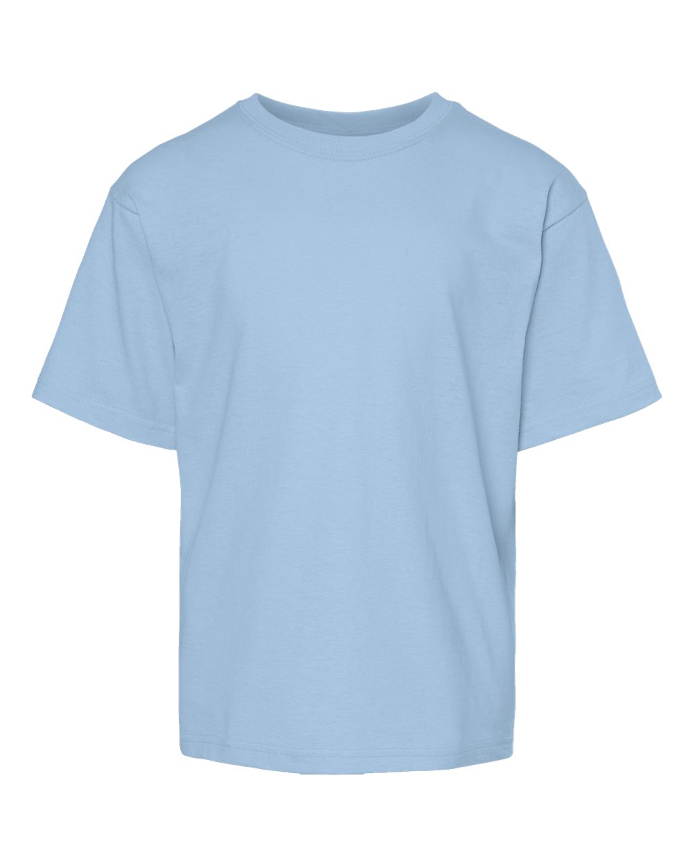 M&O Youth Gold Soft Touch T-Shirt. 4850 - Light Blue