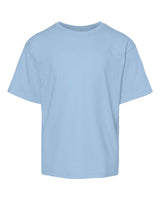 M&O Youth Gold Soft Touch T-Shirt. 4850 - Light Blue