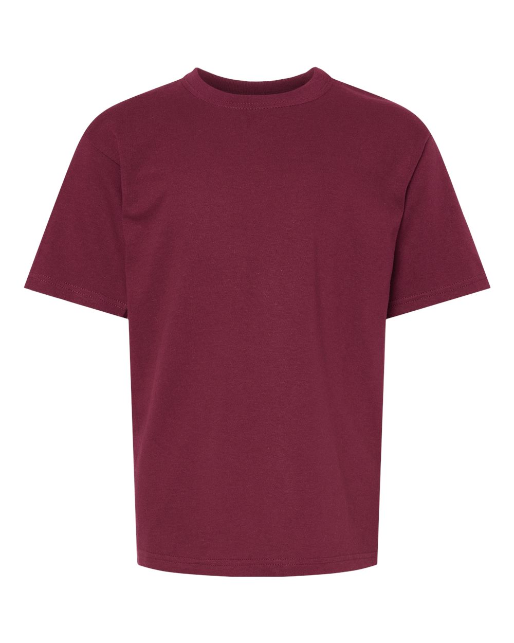 M&O Youth Gold Soft Touch T-Shirt. 4850 - Maroon