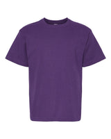 M&O Youth Gold Soft Touch T-Shirt. 4850 - Purple