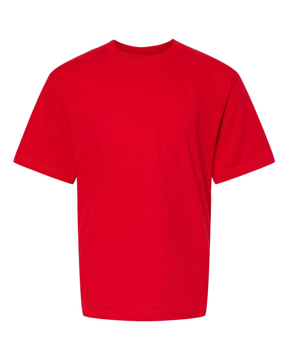M&O Youth Gold Soft Touch T-Shirt. 4850 - Deep Red
