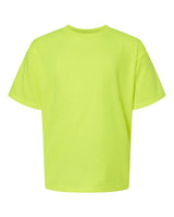 M&O Youth Gold Soft Touch T-Shirt. 4850 - Safety Green