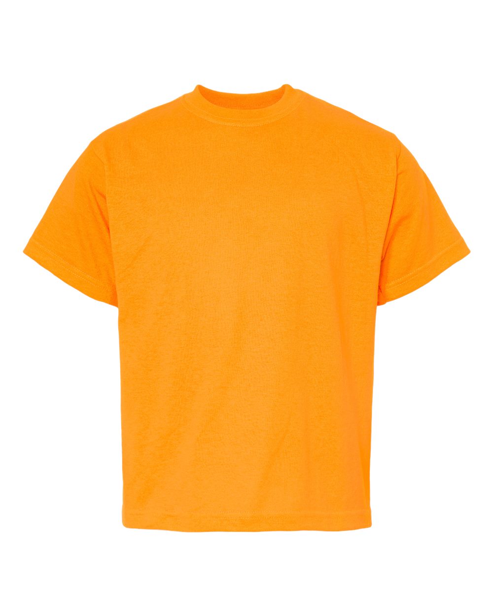 M&O Youth Gold Soft Touch T-Shirt. 4850 - Safety Orange