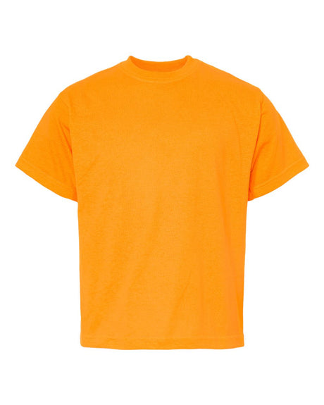 M&O Youth Gold Soft Touch T-Shirt. 4850 - Safety Orange