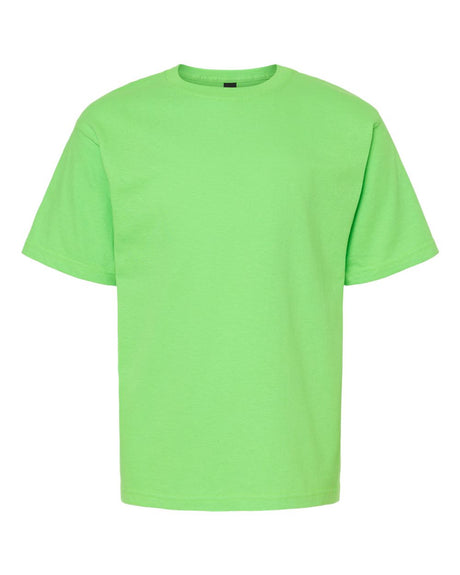 M&O Youth Gold Soft Touch T-Shirt. 4850 - Vivid Lime