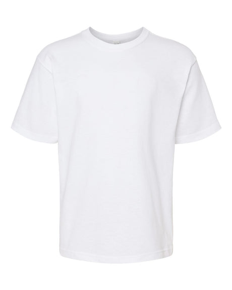 M&O Youth Gold Soft Touch T-Shirt. 4850 - White
