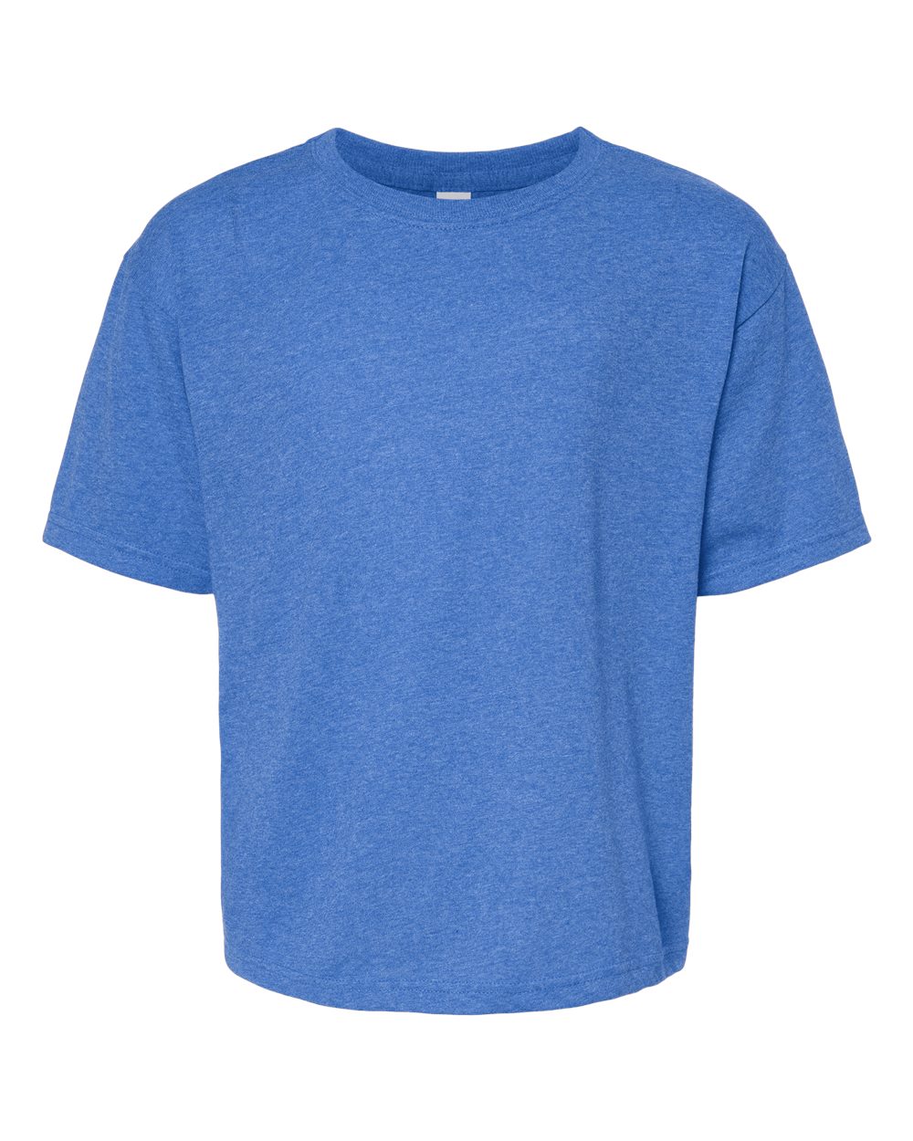 M&O Youth Gold Soft Touch T-Shirt. 4850 - Heather Royal