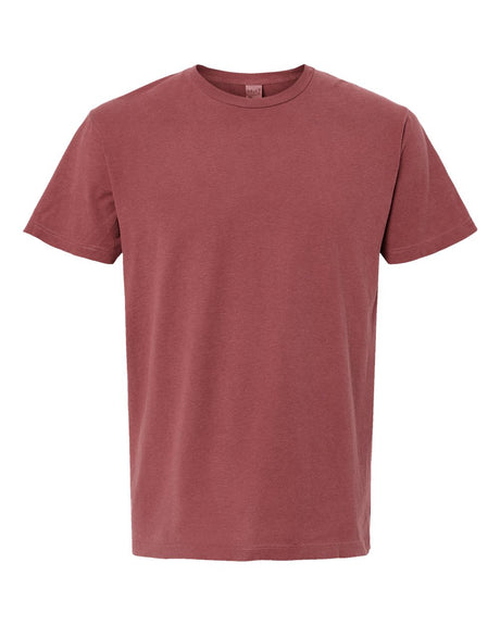 M&O Unisex Vintage Garment-Dyed T-Shirt. 6500M - Brick