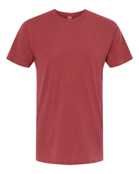 M&O Unisex Vintage Garment-Dyed T-Shirt. 6500M - Crimson