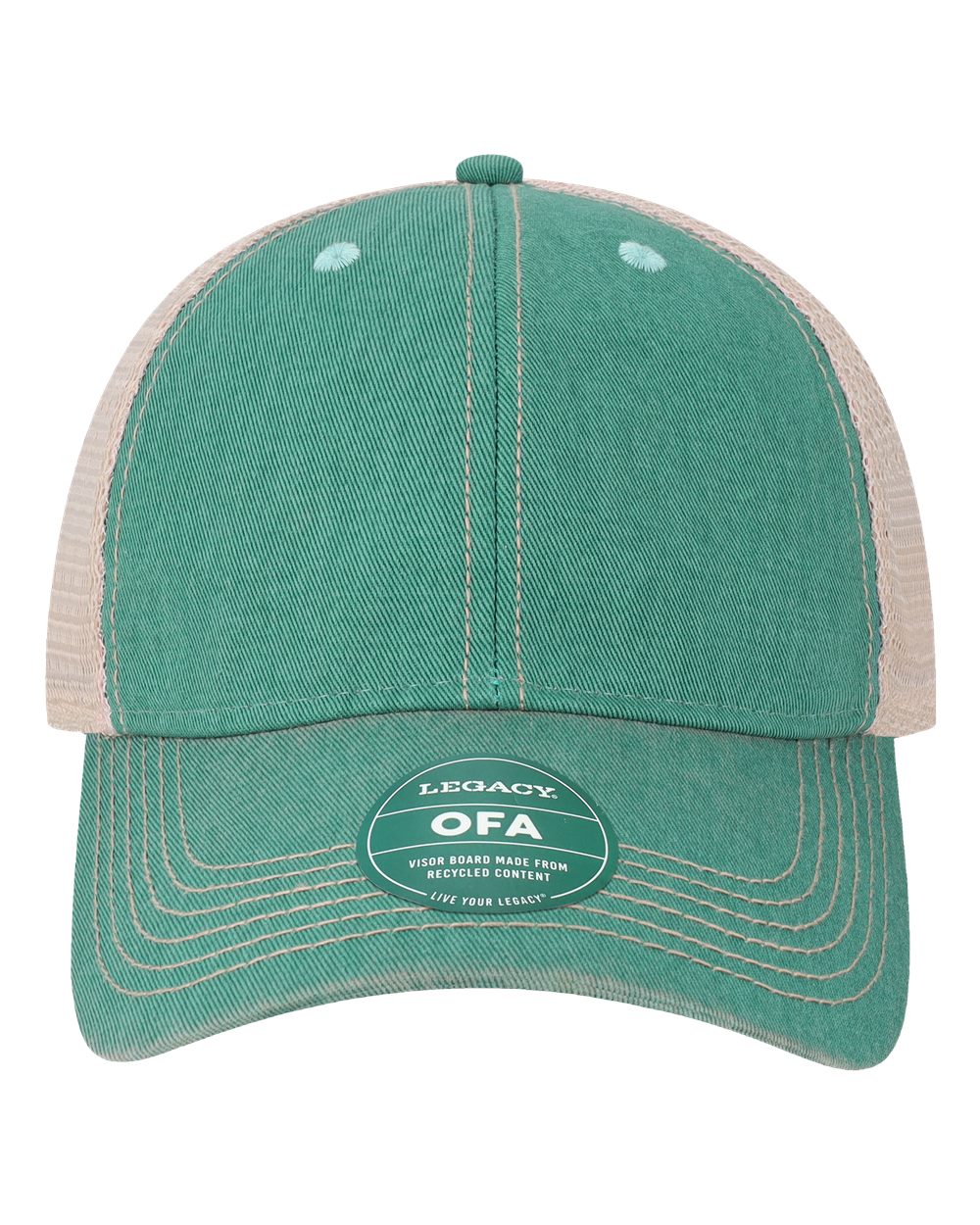 LEGACY Old Favorite Trucker Cap. OFA - Aqua/ Khaki