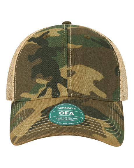 LEGACY Old Favorite Trucker Cap. OFA - Army Camo/ Khaki