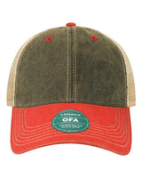 LEGACY Old Favorite Trucker Cap. OFA - Black/ Scarlet Red/ Khaki