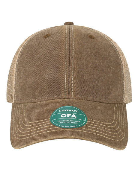 LEGACY Old Favorite Trucker Cap. OFA - Brown/ Khaki