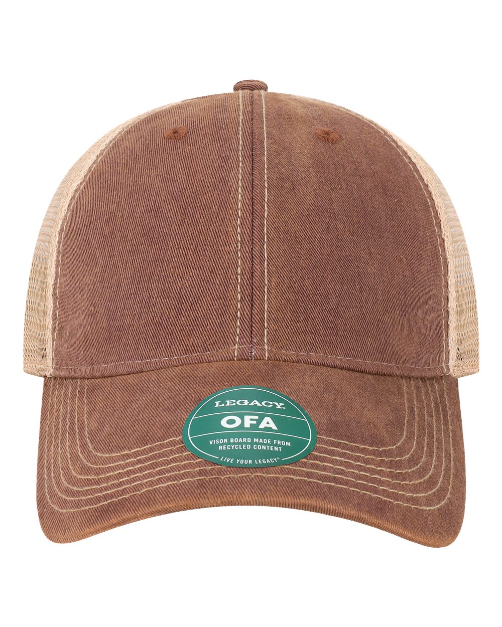 LEGACY Old Favorite Trucker Cap. OFA - Burgundy/ Khaki