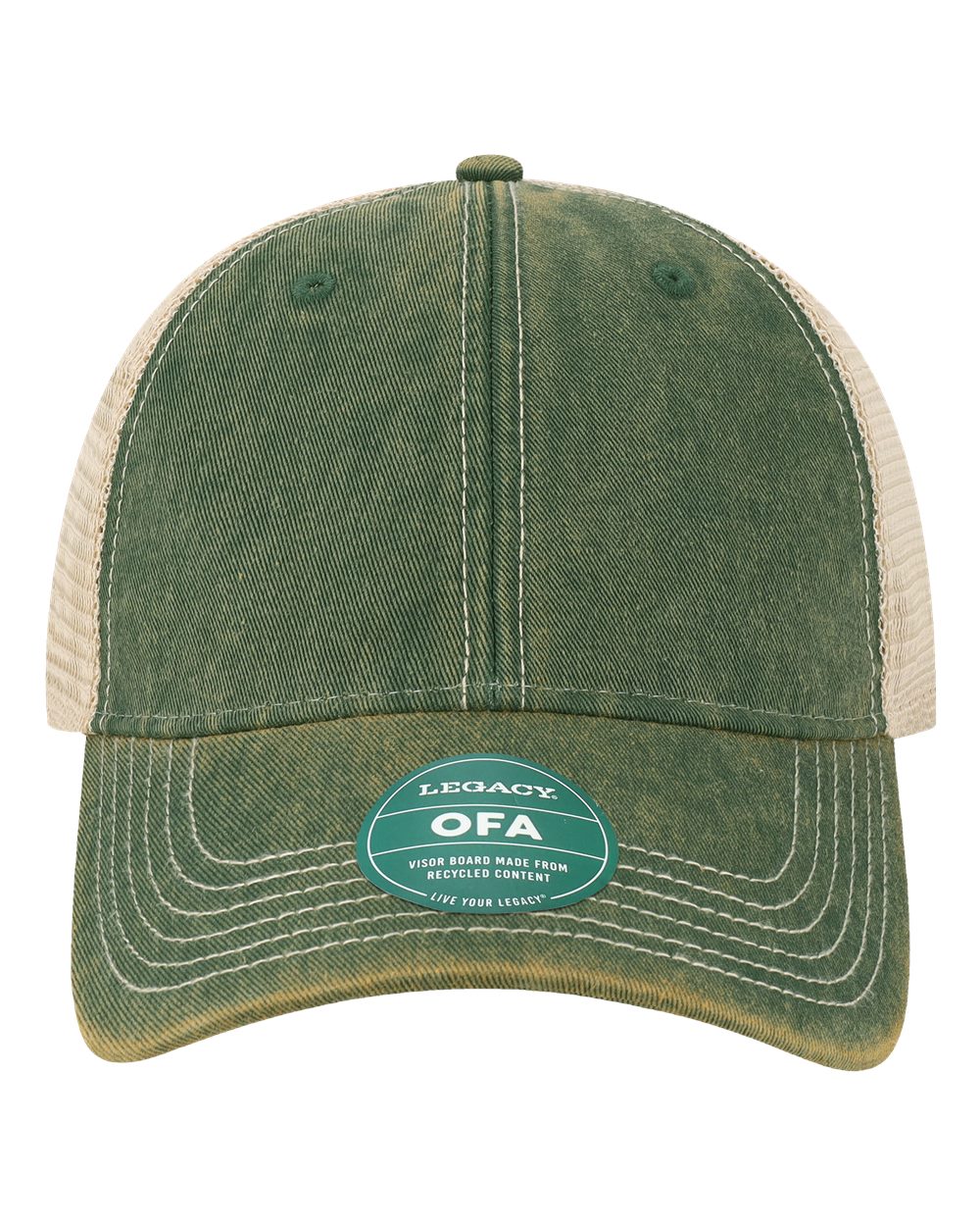 LEGACY Old Favorite Trucker Cap. OFA - Dark Green/ Khaki
