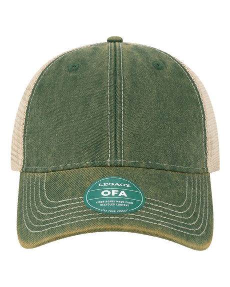 LEGACY Old Favorite Trucker Cap. OFA - Dark Green/ Khaki