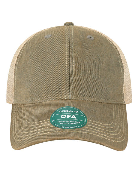 LEGACY Old Favorite Trucker Cap. OFA - Grey/ Khaki