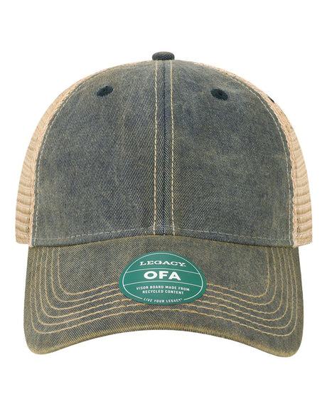 LEGACY Old Favorite Trucker Cap. OFA - Navy/ Khaki