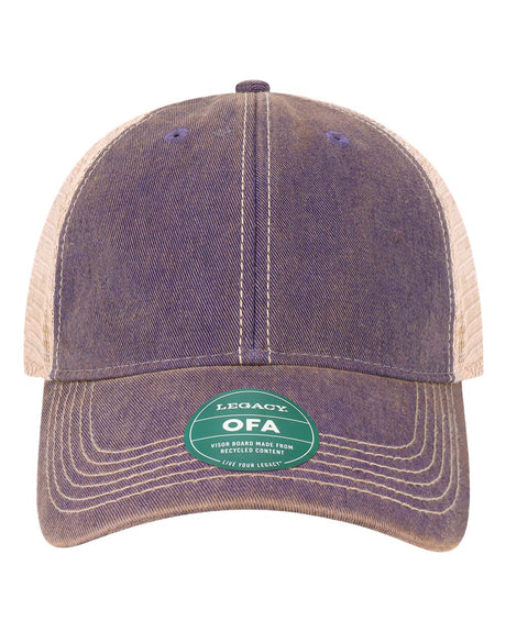 LEGACY Old Favorite Trucker Cap. OFA - Purple/ Khaki