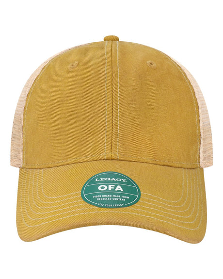 LEGACY Old Favorite Trucker Cap. OFA - Yellow/ Khaki