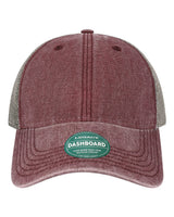 LEGACY Dashboard Trucker Cap. DTA - Burgundy/ Grey