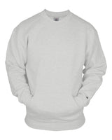 Badger Unisex Pocket Crewneck Sweatshirt. 1252 - Ash