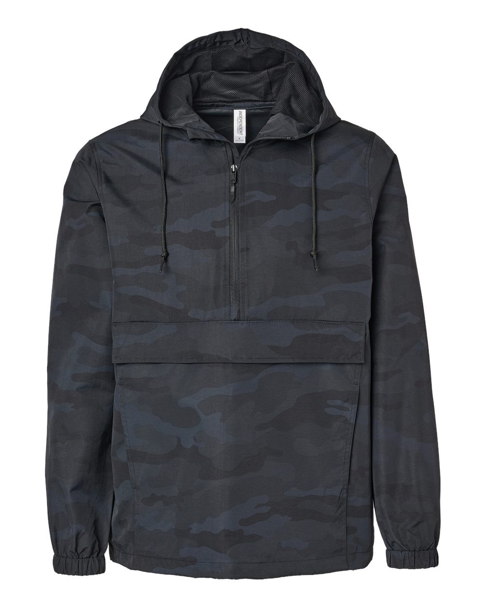Independent Trading Co. Men's Nylon Anorak. EXP94NAW - Black Camo