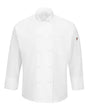 Chef Designs Mimix™ Ten Knot Button Chef Coat with OilBlok. 044X - White