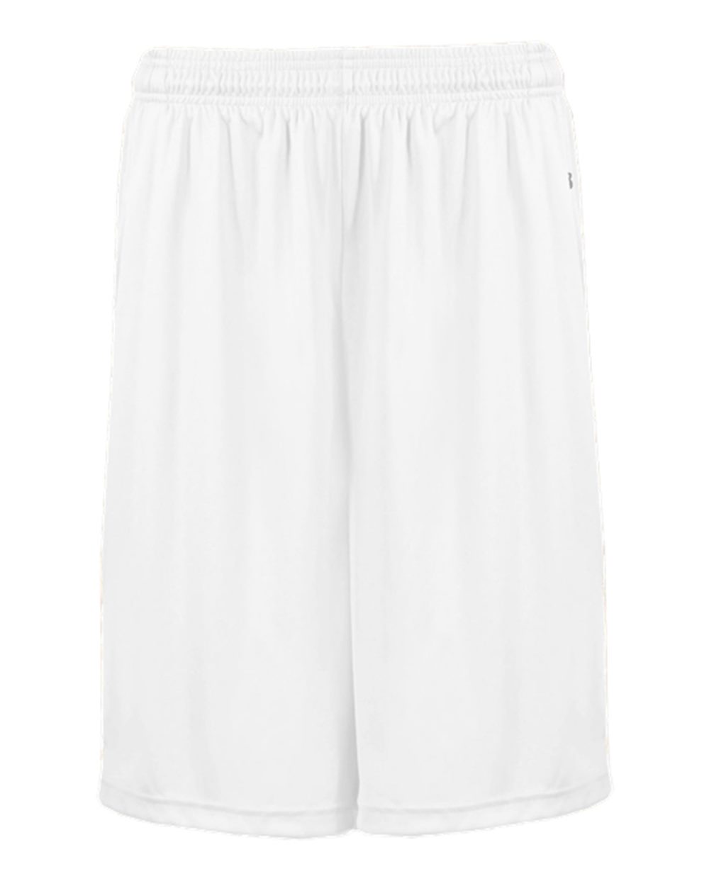 Badger Men's Pocketed 7" Shorts. 4127 - White