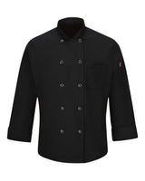 Chef Designs Mimix™ Chef Coat with OilBlok. 042X - Black