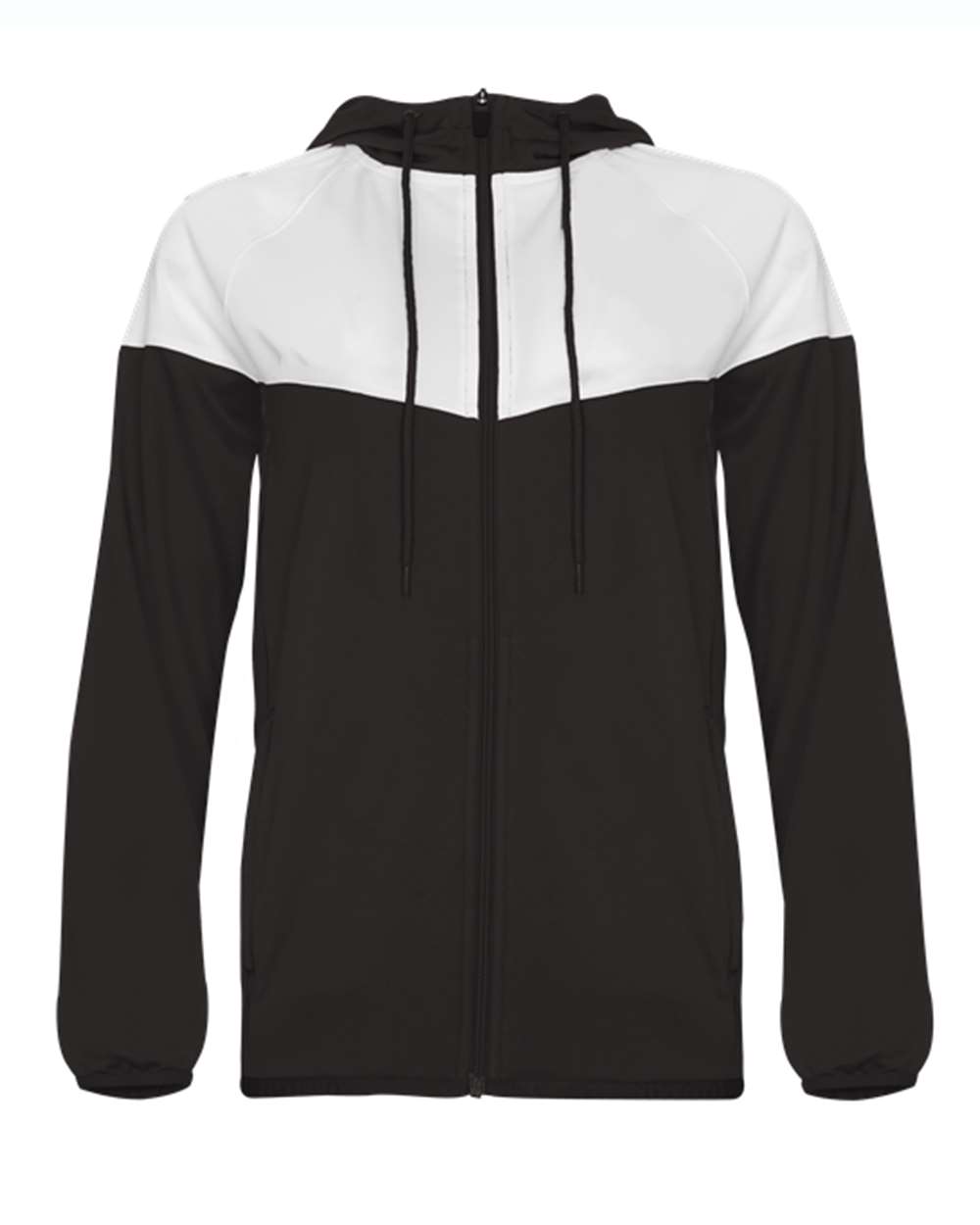 Badger Women's Sprint Outer-Core Jacket. 7922 - Black/ White