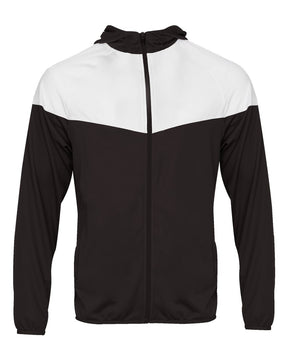 Badger Youth Sprint Outer-Core Jacket. 2722 - Black/ White