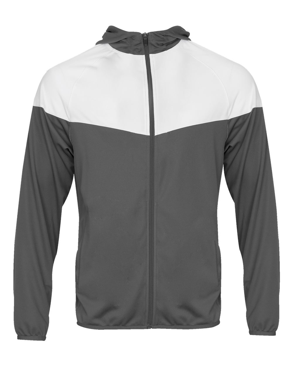 Badger Youth Sprint Outer-Core Jacket. 2722 - Graphite/ White