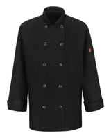 Chef Designs Women's Mimix™ Chef Coat with OilBlok. 041X - Black
