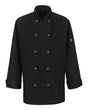 Chef Designs Women's Mimix™ Chef Coat with OilBlok. 041X - Black