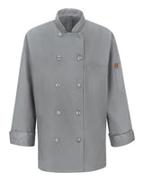 Chef Designs Women's Mimix™ Chef Coat with OilBlok. 041X - Grey