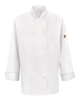 Chef Designs Women's Mimix™ Chef Coat with OilBlok. 041X - White