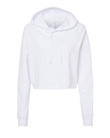 Independent Trading Co. Women’s Lightweight Crop Hooded Sweatshirt. AFX64CRP - White
