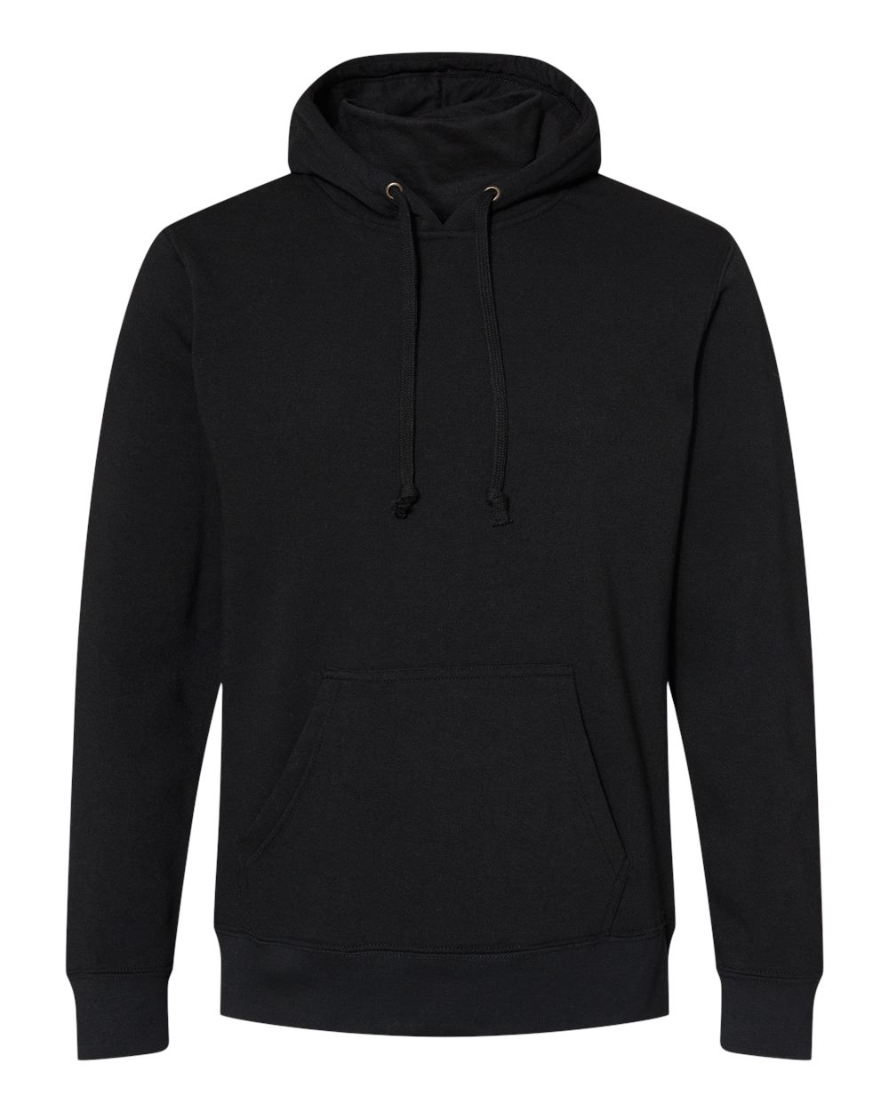 J. America Men's Gaiter Fleece Hooded Sweatshirt. 8879 - Black