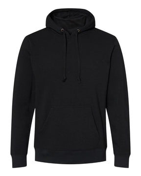 J. America Men's Gaiter Fleece Hooded Sweatshirt. 8879 - Black