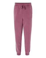 Independent Trading Co. Unisex Pigment-Dyed Fleece Sweatpants. PRM50PTPD - Pigment Maroon