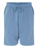 Independent Trading Co. Unisex Pigment-Dyed Fleece Shorts. PRM50STPD - Pigment Light Blue