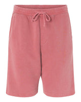 Independent Trading Co. Unisex Pigment-Dyed Fleece Shorts. PRM50STPD - Pigment Pink