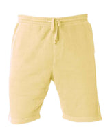 Independent Trading Co. Unisex Pigment-Dyed Fleece Shorts. PRM50STPD - Pigment Yellow